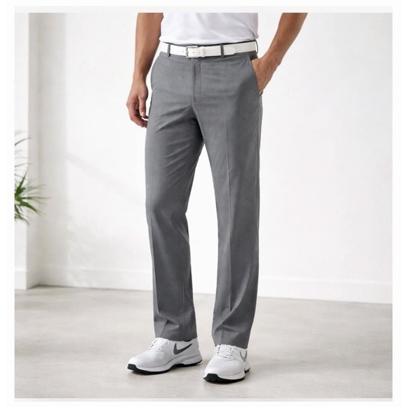 Nike Golf Tour Performance Dri-Fit Pants Gray Patterned Grey Stripes Men 34 x 30 - Picture 9 of 9